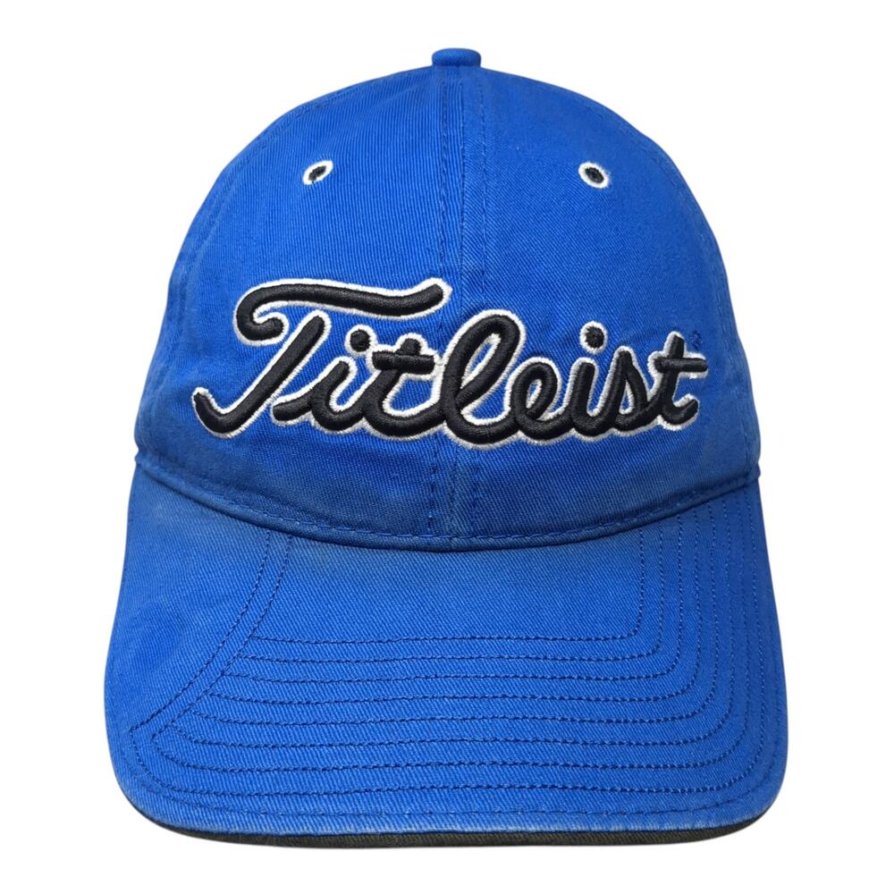 Fitleist Slideback Baseball Cap Blue One Size Adjustable Embroidered 6 Panel
